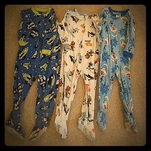 3 footed PJs, 3T